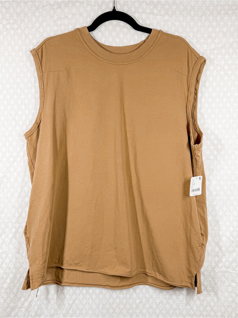 Free People Movement NWT Camel Brown Crewneck Oversized Tank Top